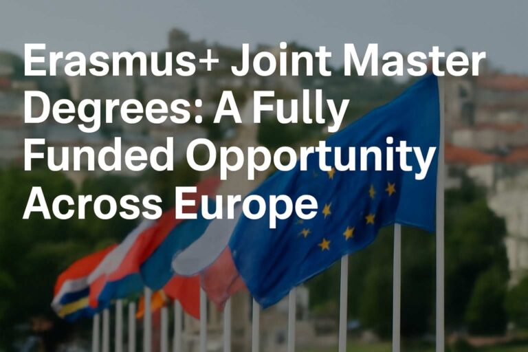 Erasmus+ Joint Master Degrees A Fully Funded Opportunity Across Europe